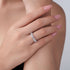 0.045 Carat Moissanite Stacking Ring For Woman Bella