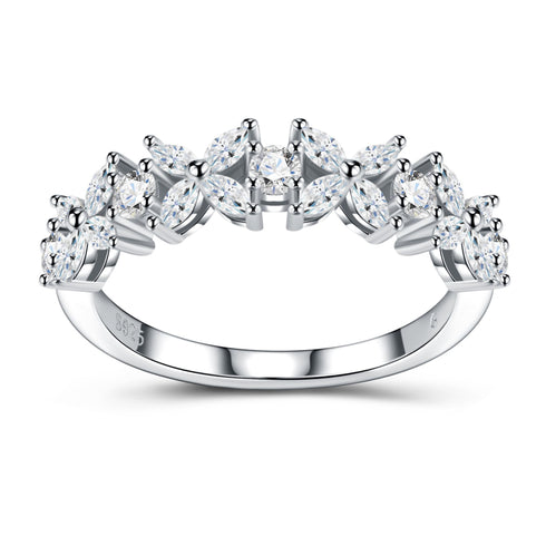 0.045 Carat Moissanite Stacking Ring For Woman Bella