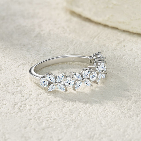 0.045 Carat Moissanite Stacking Ring For Woman Bella