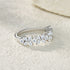 0.045 Carat Moissanite Stacking Ring For Woman Bella
