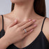0.045 Carat Moissanite Stacking Ring For Woman Bella