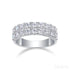 1.08 Carat Moissanite Sterling Silver Round Cut Ring