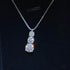 1.8 Carat Elegant 3 Stone Moissanite Collarbone Chain 925