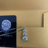 1.8 Carat Elegant 3 Stone Moissanite Collarbone Chain 925