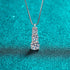 1.8 Carat Elegant 3 Stone Moissanite Collarbone Chain 925