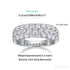 1.8 Carat Moissanite Sterling Silver Pave Triple Row Ring