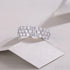 1.8 Carat Moissanite Sterling Silver Pave Triple Row Ring