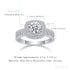 1 Carat Round Cut Moissanite Sterling Silver Halo