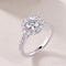 1 Ct Moissanite Sterling Silver Round Cut Halo Engagment