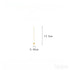 14k Gold Plated Sterling Silver Ear Wire Earrings Aubrey
