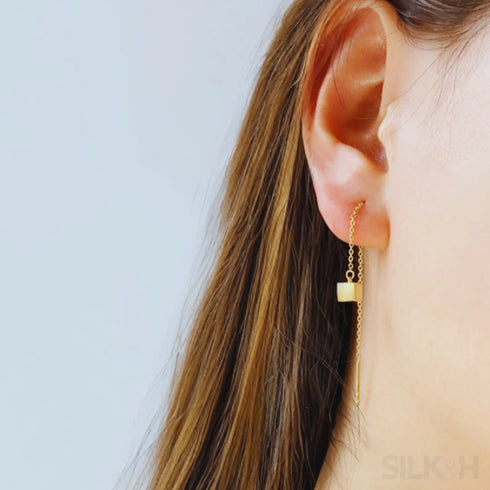 14k Gold Plated Sterling Silver Ear Wire Earrings Aubrey