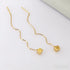 14k Gold Plated Sterling Silver Ear Wire Earrings Aubrey