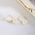 14k Gold Plated Sterling Silver Pearl Drop Earrings Alice