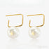 14k Gold Plated Sterling Silver Pearl Drop Earrings Alice