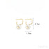 14k Gold Plated Sterling Silver Pearl Drop Earrings Alice