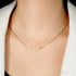 18k Gold Plated Lightweight Clavicle Chain Shimmering