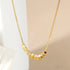 18k Gold Plated Lightweight Clavicle Chain Shimmering