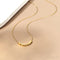 18k Gold Plated Lightweight Clavicle Chain Shimmering