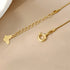18k Gold Plated Lightweight Clavicle Chain Shimmering