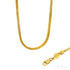 18k Gold Plated Lock Collarbone Snake Bone Chain Necklace