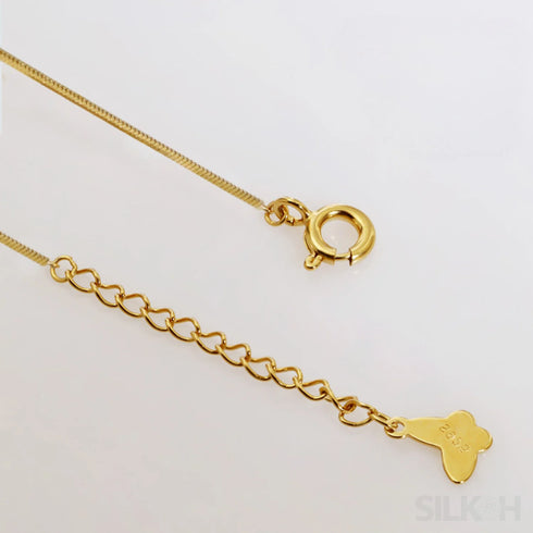 18k Gold Plated Minimalist Clavicle Snake Chain Necklace