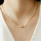 18k Gold Plated Minimalist Clavicle Snake Chain Necklace