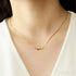 18k Gold Plated Minimalist Clavicle Snake Chain Necklace