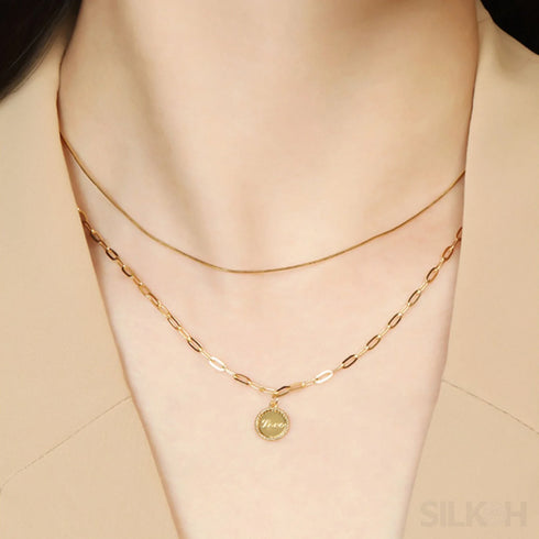 18k Gold Plated Minimalist Snake Chain Necklace Jay