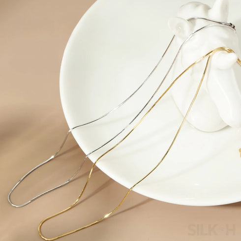 18k Gold Plated Minimalist Snake Chain Necklace Jay