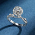 18k Gold Plated Moissanite Sterling Silver Round Stone Big