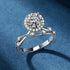 18k Gold Plated Moissanite Sterling Silver Round Stone Big