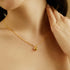 18k Gold Plated Premium 3d Designed Heart Collarbone