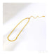18k Gold Plated Snake Bone Chain 3.3mm Wide Blade Necklace