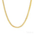 18k Gold Plated Snake Bone Chain 3.3mm Wide Blade Necklace