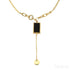 18k Gold Plated Sterling Silver Agate Ball Chain Necklace