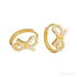 18k Gold Plated Sterling Silver Bowknot Hoop Earrings Joy