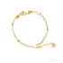 18k Gold Plated Sterling Silver Double Layer Bracelet Cia