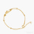 18k Gold Plated Sterling Silver Double Layer Bracelet Cia