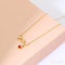18k Gold Plated Sterling Silver Heart Clavicle Chain