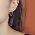 18k Gold Plated Sterling Silver Hoop Earrings Ema - Jewelry