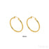18k Gold Plated Sterling Silver Hoop Earrings Jen - Jewelry