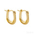 18k Gold Plated Sterling Silver Hoop Earrings Sue - Jewelry