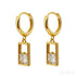 18k Gold Plated Sterling Silver Hoop Earrings Zoe - Jewelry