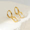 18k Gold Plated Sterling Silver Hoop Earrings Zoe - Jewelry