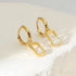 18k Gold Plated Sterling Silver Hoop Earrings Zoe - Jewelry