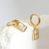 18k Gold Plated Sterling Silver Hoop Earrings Zoe - Jewelry