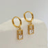 18k Gold Plated Sterling Silver Hoop Earrings Zoe - Jewelry