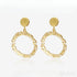18k Gold Plated Sterling Silver Letter Earrings Nia