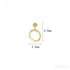 18k Gold Plated Sterling Silver Letter Earrings Nia