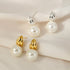 18k Gold Plated Sterling Silver Minimalist Pearl Stud